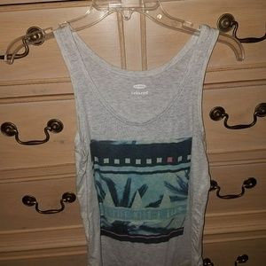 "live life with a view" tank top